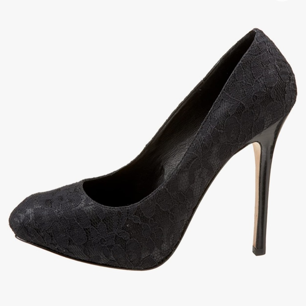 Dolce Vita Black Lace Beam Pump Shoes